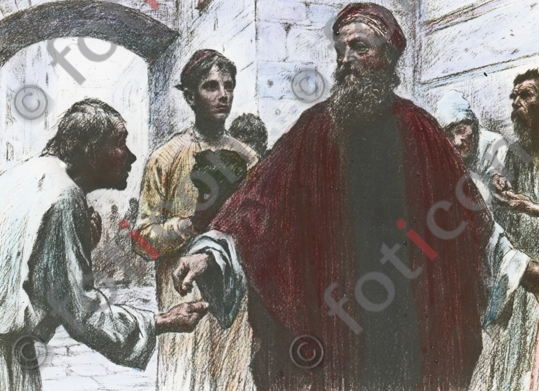 Parable of the Pharisee and the publican | Parable of the Pharisee and the publican - Foto foticon-simon-132050.jpg | foticon.de - Bilddatenbank für Motive aus Geschichte und Kultur